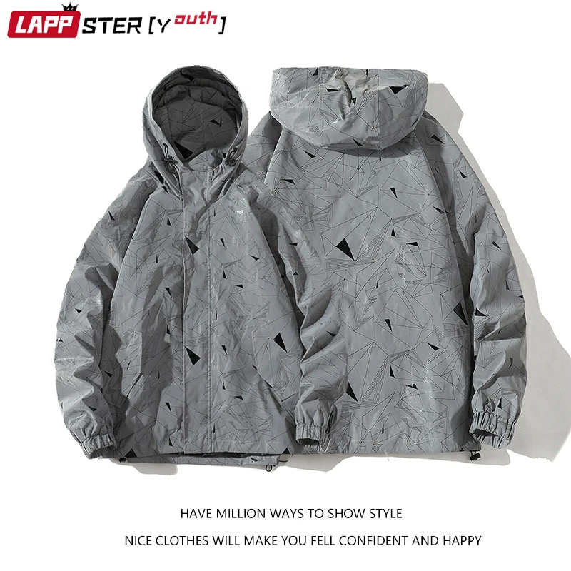 

LAPPSTER-Youth Men Reflective Hooded Winter Jackets 2022 Mens Korean Style Fashion Windbreaker Male Oversized Harajuku Coats 4XL