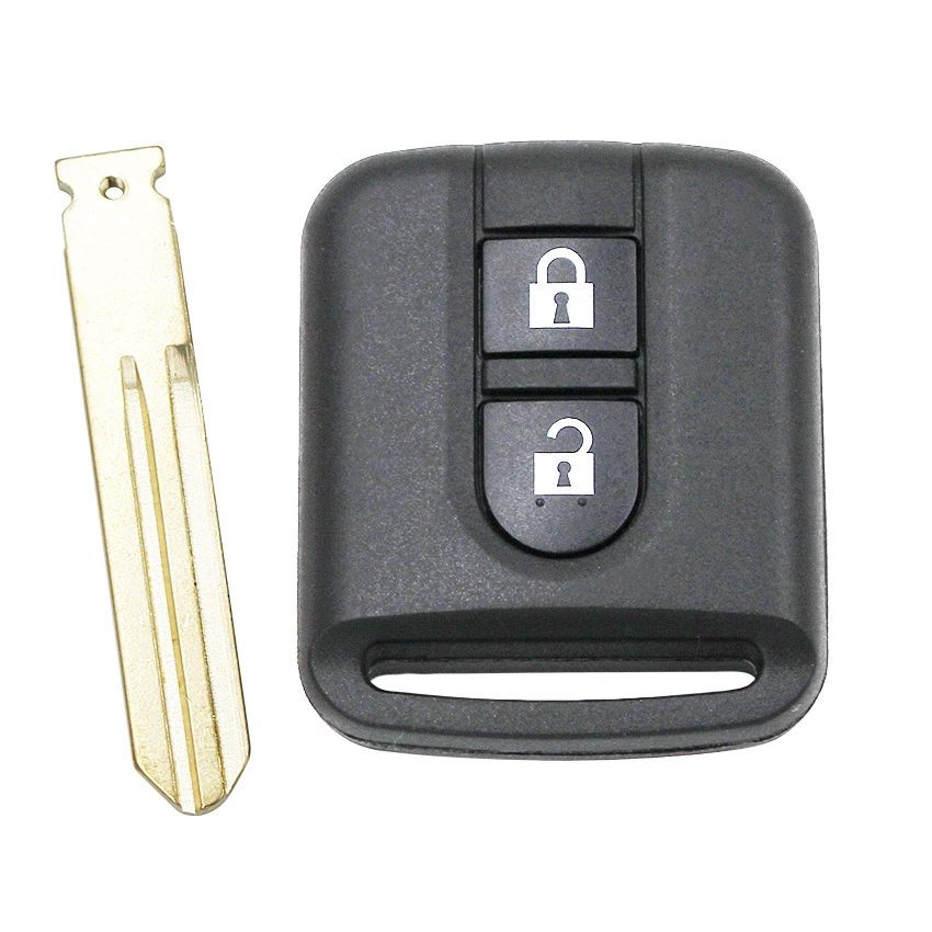 Чехол-оболочка для дистанционного ключа 2 кнопки Nissan Elgrand X-TRAIL Qashqai Navara Micra Note Cabster