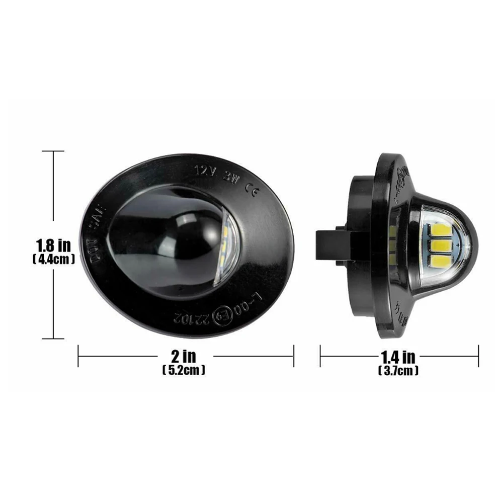 Фонарь для номерного знака автомобиля 2 шт. |