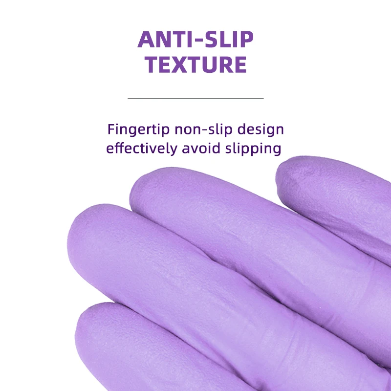 Одноразовые нитриловые перчатки 100 шт. пищевые водонепроницаемые