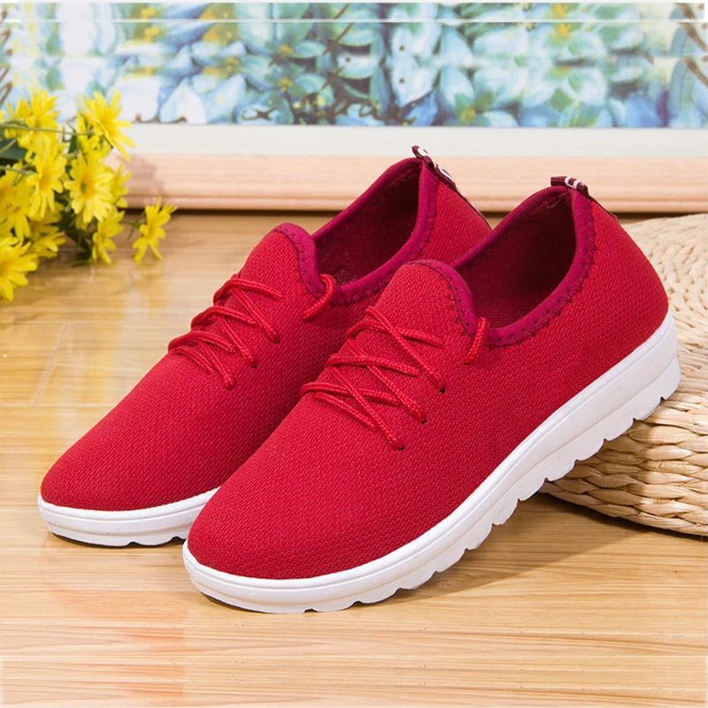 Женская спортивная обувь с дышащей сеткой прогулочная для бега спортивные