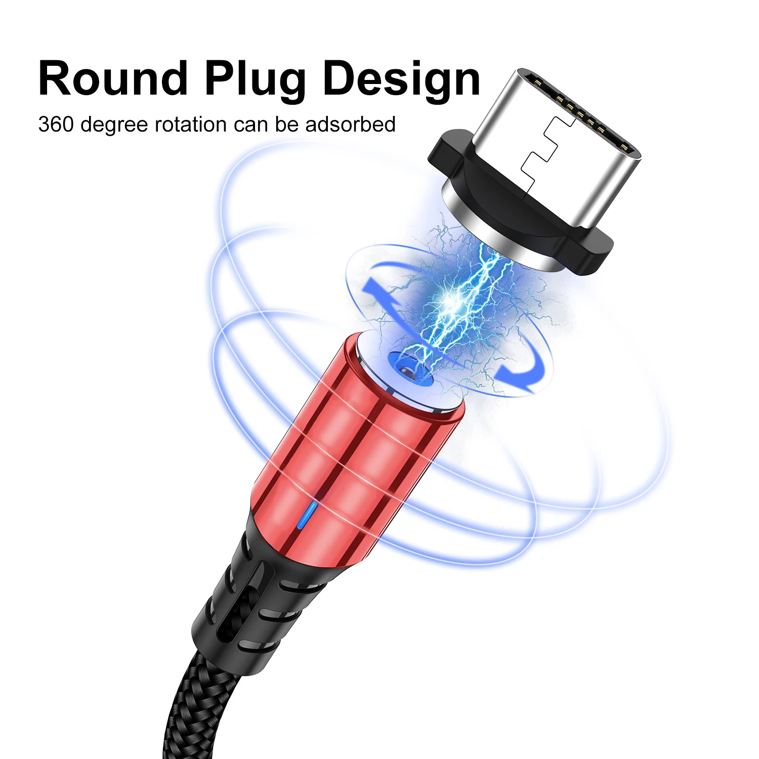 USB-кабель USLION Type-C для iPhone 11 Магнитный зарядный кабель Micro USB Samsung S9 C | Мобильные
