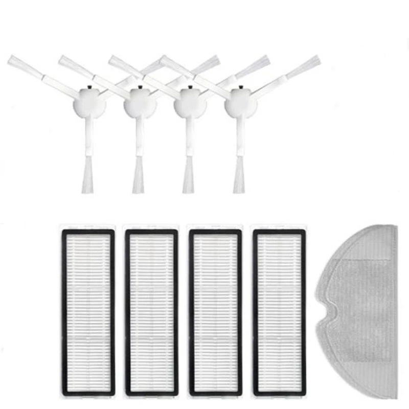 

10 Pcs Filters Side Brush Mop Cloth Replacement for Xiaomi Dream F9 Robot Vacuum Cleaner Accessories