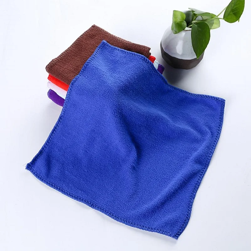 

10Pcs Microfibre Cleaning Auto Soft Cloth Washing Cloth Towel Duster 25*25cm Car Home Cleaning Micro fiber Towels