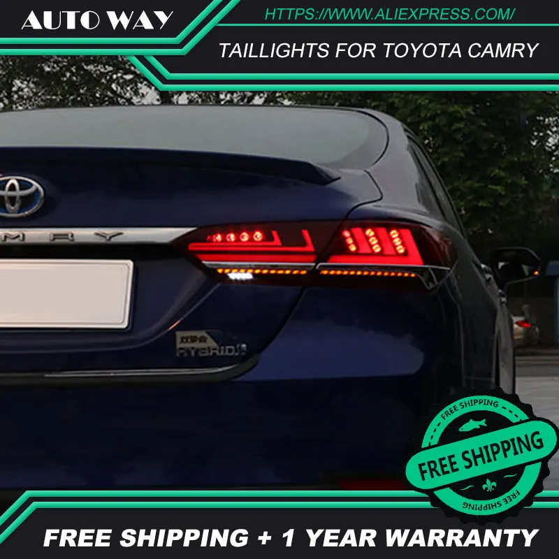 Автомобильный Стайлинг задний фонарь чехол для Toyota camry 2017 светодиодный багажник