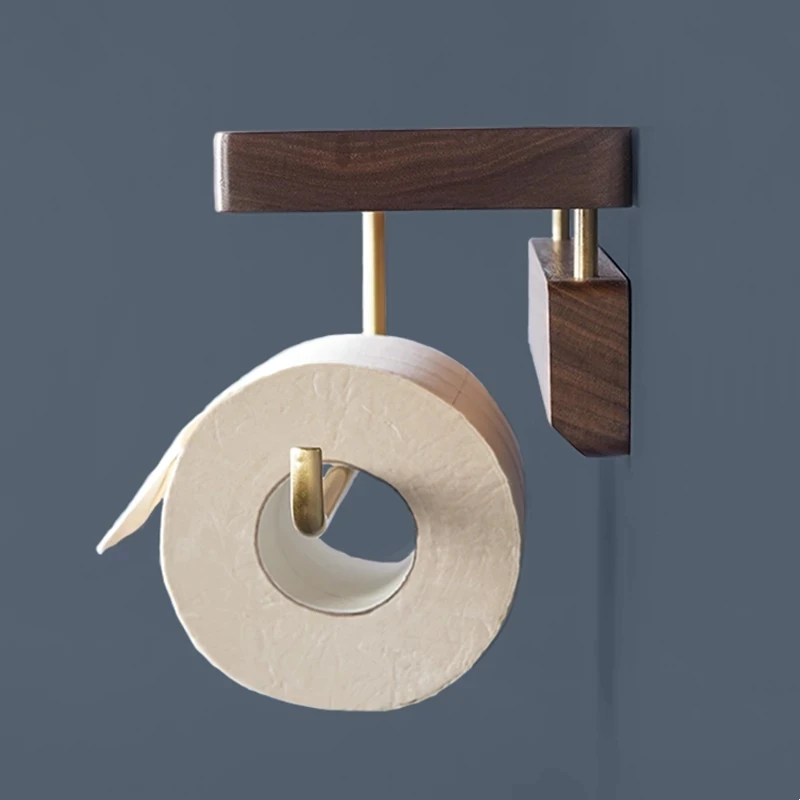 Держатель для салфеток без перфорации деревянная вешалка полотенец в ванную