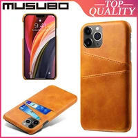musubo genuine leather case for iphone 12 pro max 11 se 2020 xr xs max 8 plus 7 6 6s plus x card slot back cover fundas casing