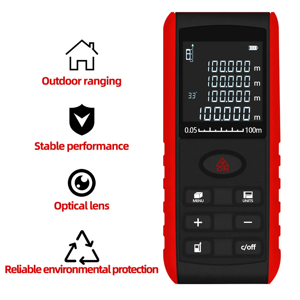 Цифровой лазерный дальномер измеритель расстояния 40 м 60 100 | Инструменты