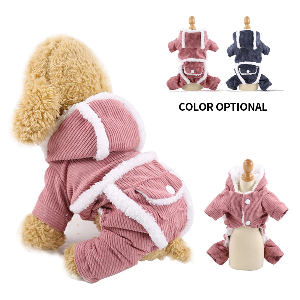 Теплая куртка для собаки домашнего животного Одежда собак Толстовка Чихуахуа