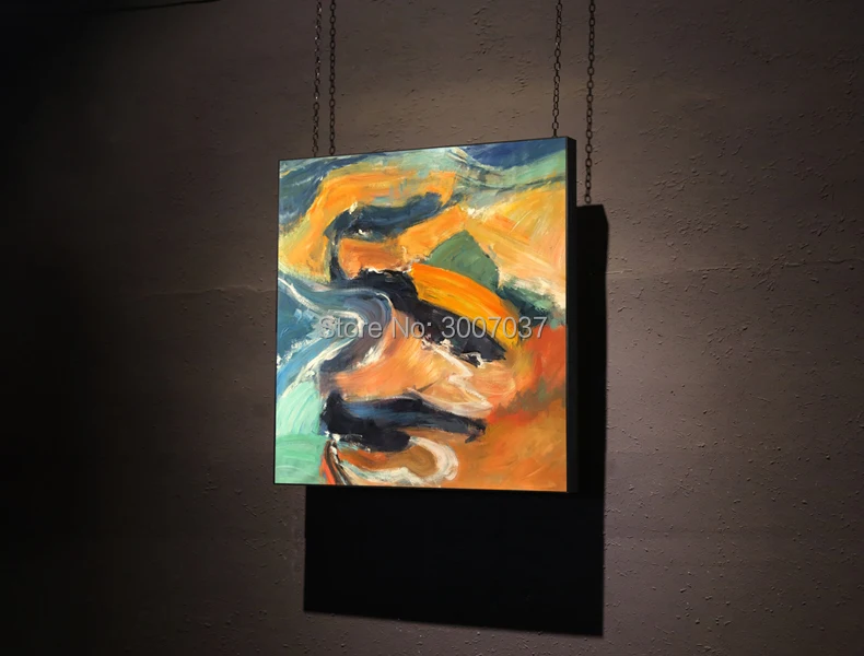 Бесплатная доставка современной ручной живописи маслом на холсте для декора гостиной, ручная работа, абстрактное красочное художественное изображение.