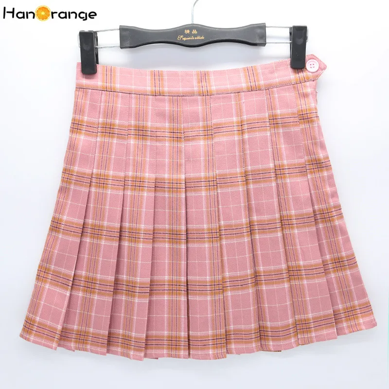 Кнопка Fly юбка элегантный брюки безопасности дизайн Высокая Талия Колледж