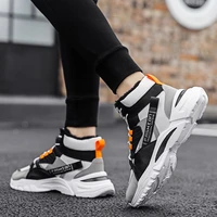 high top running shoes mens thick soled sports shoes mens fashion sports shoes mesh breathable walking zapatillas