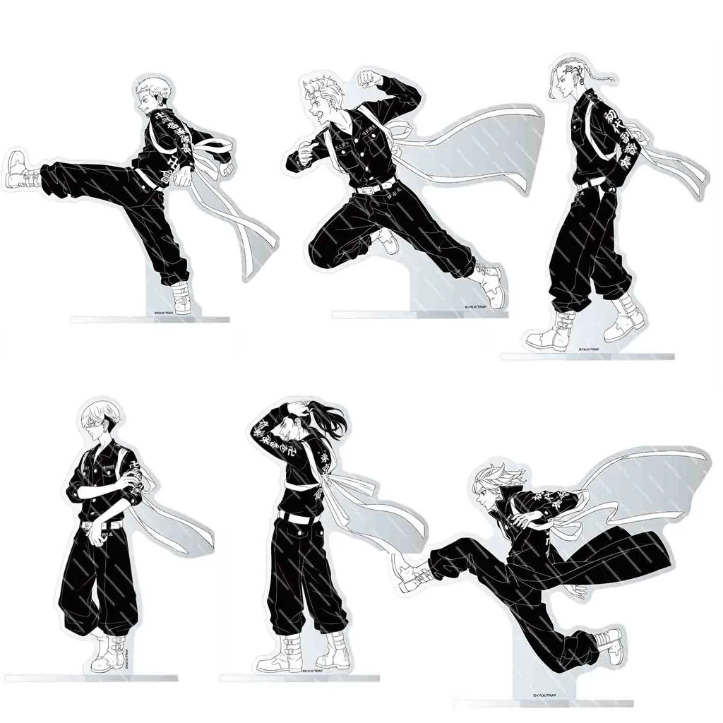 

Аниме Токийский Мстители Sano Manjirou Hanagaki Takemichi акриловая белая черная подставка модель пластина дисплей мультяшная настольная игрушка