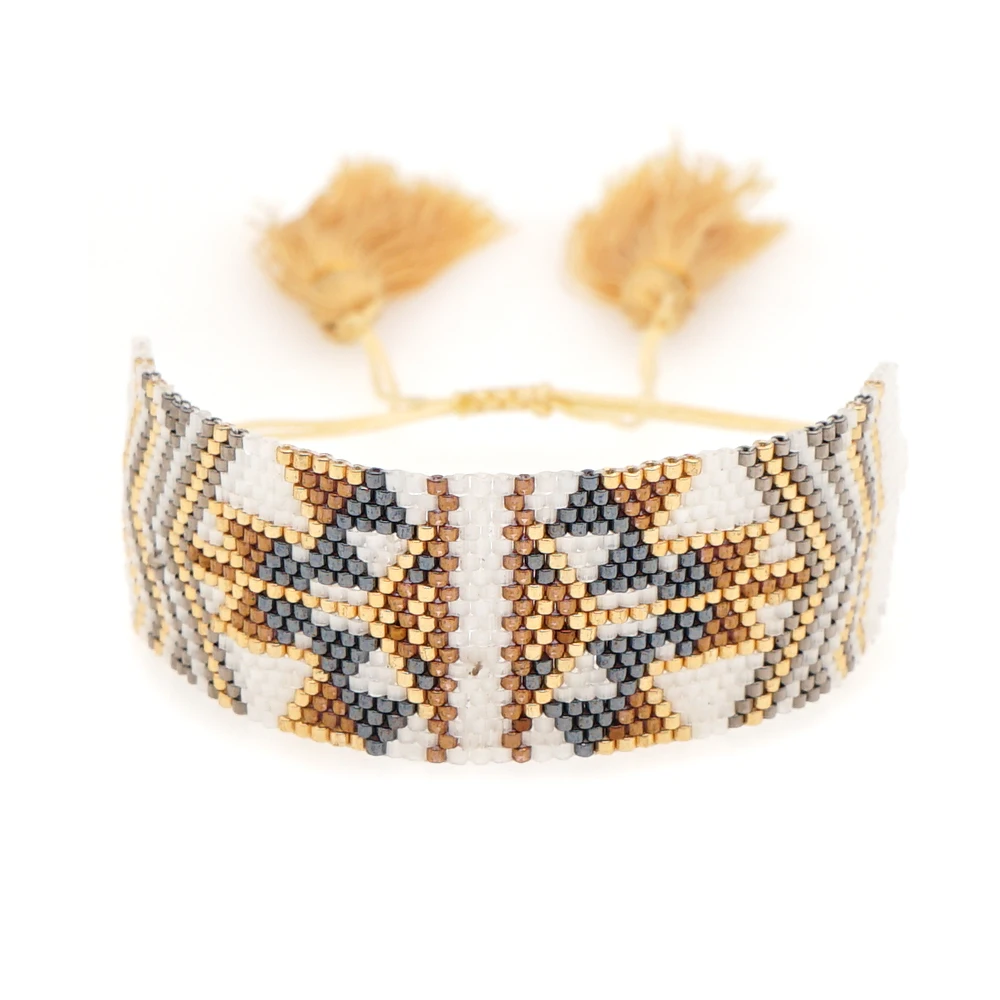 

Go2boho Miyuki, роскошный браслет, браслеты для женщин, подарок, тканые браслеты ручной работы, Набор браслетов с кисточками, Pulsera Femme, 2021 ювелирные ...