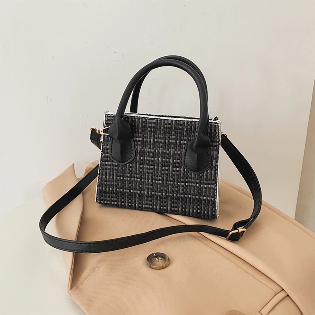 

Сумка-мессенджер через плечо в стиле ретро, модная повседневная клетчатая Сумочка через плечо из искусственной кожи, Женский тоут, клатч