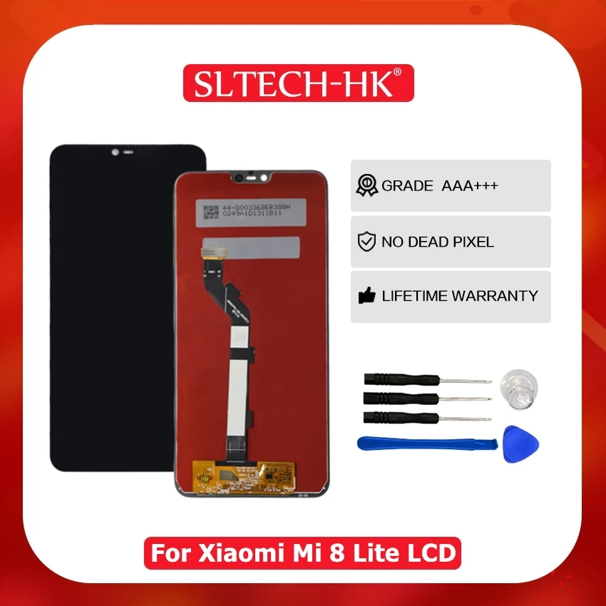 Оригинальный ЖК-дисплей для Xiaomi Mi 8 Lite сенсорный экран дигитайзер в сборе с рамкой