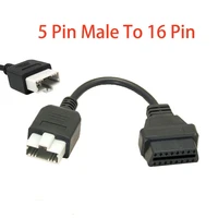 obd2 adaptor cable obd 2 extension cable for honda 5 pin male to obd ii 16 pin female for car diagnostic tool scanner adapter