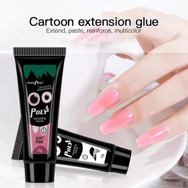 

9 Colors Nail Extension Gel 15g Waterproof Long-wearing Nail Model Phototherapy Gel Crystal Nail Art Gel For Women TSLM2