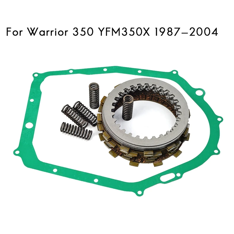 

Seabuy Clutch Kit Clutch Friction Plates Heavy Duty Springs & Cover Gasket for Yamaha Warrior 350 YFM350X 1987-2004