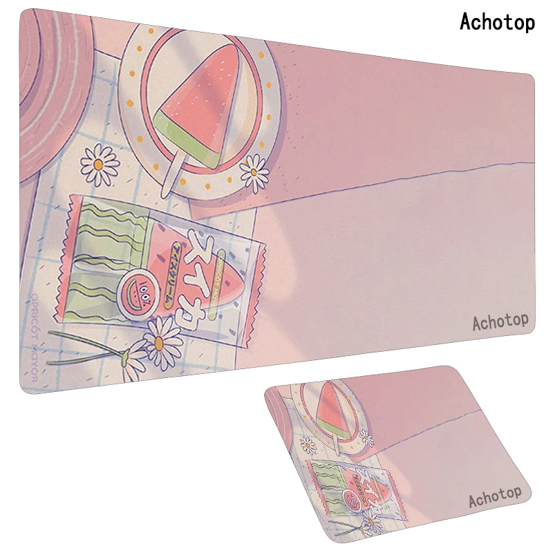 

Large Mousepad Kawaii Gamer Gaming Mouse Pad Computer Accessories Big Keyboard Laptop Padmouse XL Speed Desk Mat XXL Cute pink
