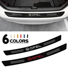 Автомобиль Стайлинг 3D углеродный багажник автомобиля защита заднего бампера наклейка для Opel Astra J H G K Insignia Corsa D B E Mokka Vectra