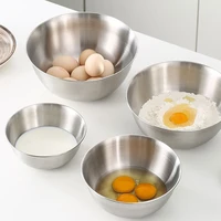 stainless steel mixing bowl ergonomic non slip egg mixer salad mixer bowl food storage kitchen cooking baking tools