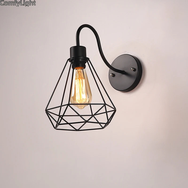 Промышленный Ретро настенный светильник винтажный Лофт Свет Спальня склад кухня