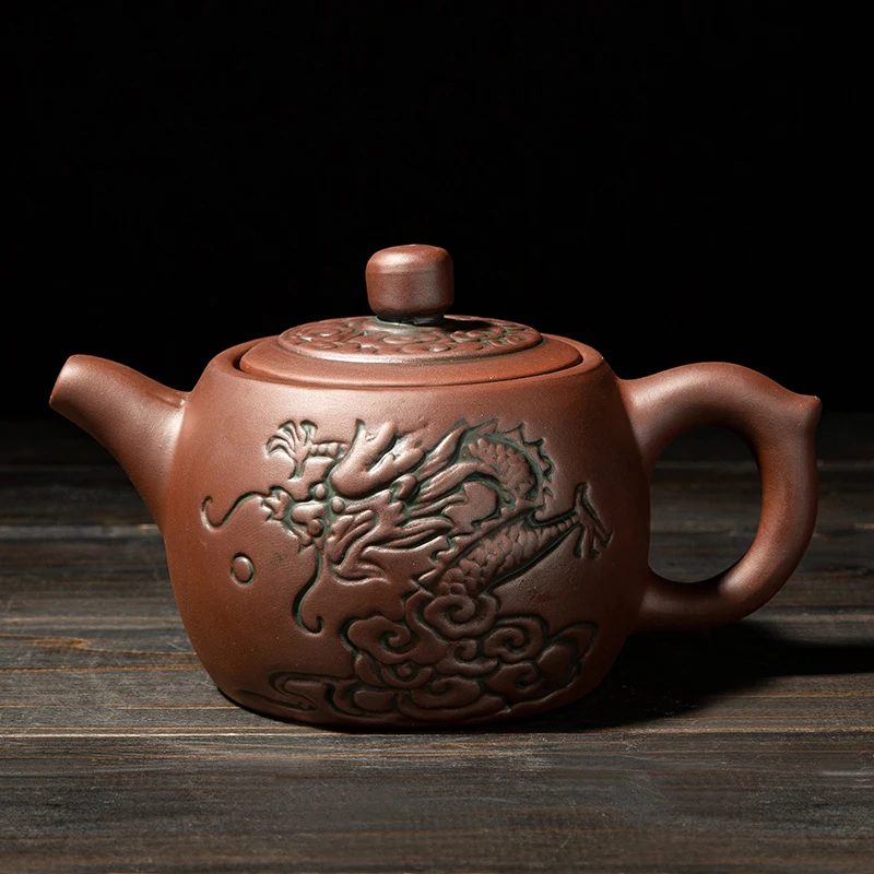 Чайные горшки с рисунком дракона Фиолетовый глиняный горшок из исинской глины