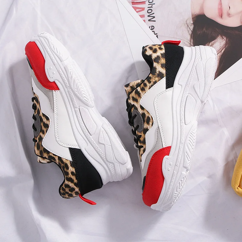 Новинка Повседневные женские кроссовки Женская обувь на толстой