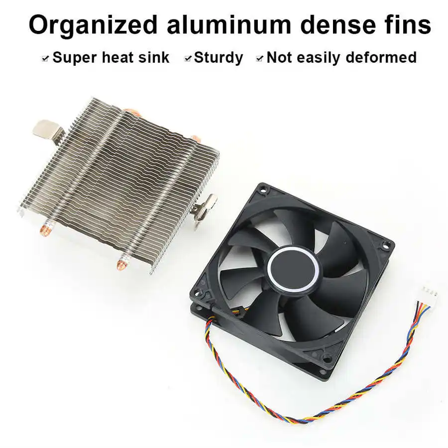 Кулер для охлаждения процессора настольного ПК 4-контактный разъем 2-трубный