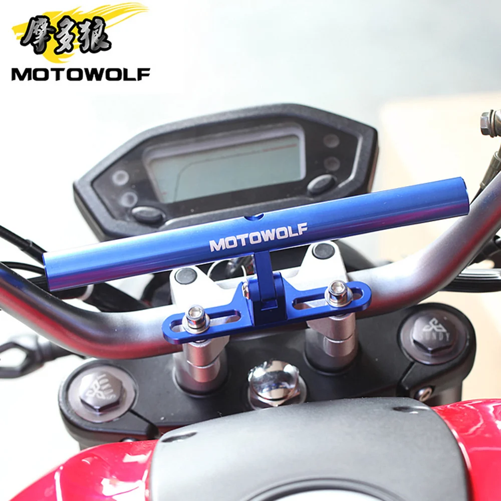 Кронштейн MOTOWOLF для мотоцикла скутера велосипеда телефона GPS точечного упора
