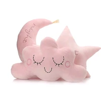 60cm 50cm baby pillow toys soft appease star moon cloud calm doll plush stuffed cute bed decoration cushion wj575