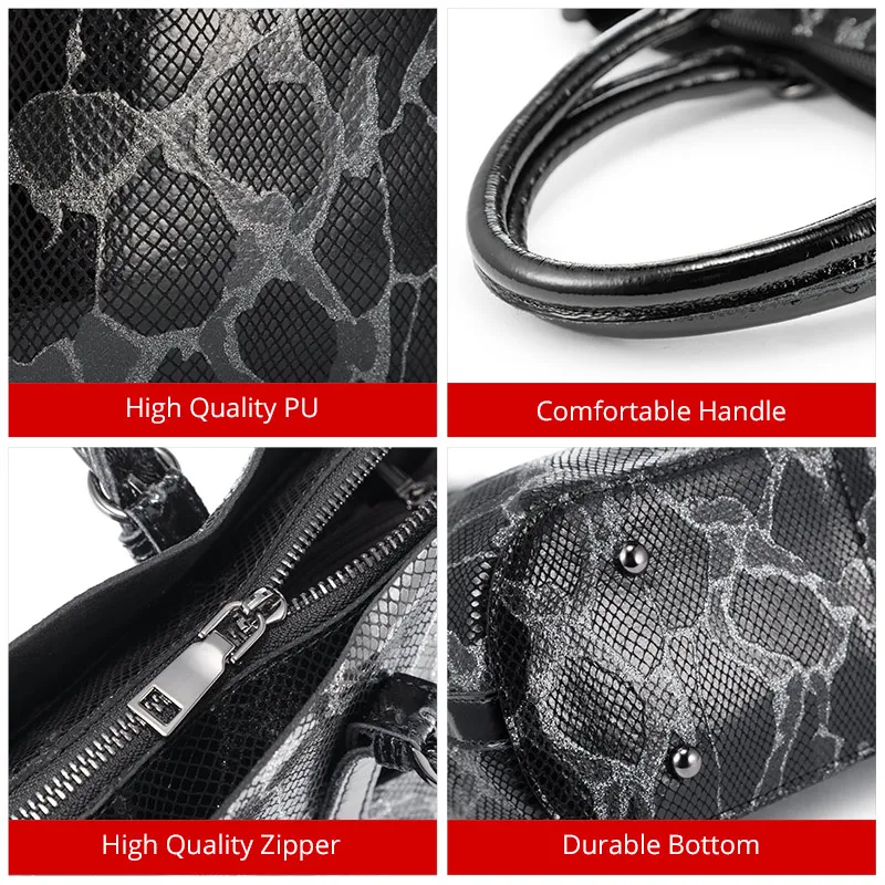 

REALER Shoulder Bags for Women Genuine Leather 2020 Luxury Handbag Designer Large Hobos Bag Prints Women Bag with Tassel Animal