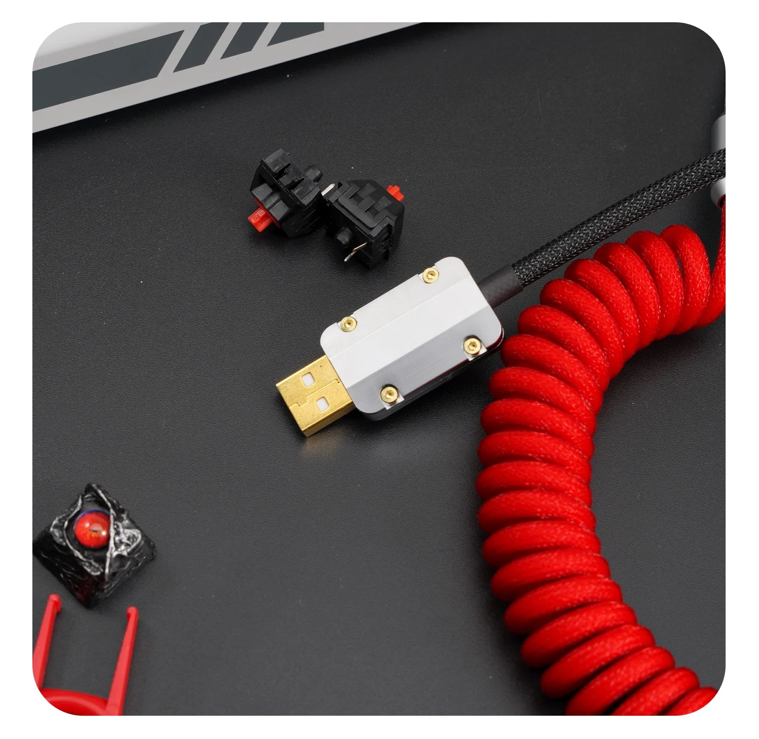 

GeekCable Manual Customized Mechanical Keyboard Data Cable MelGeek Wandering Earth Type-C Mini-USB Micro-USB PH/XH