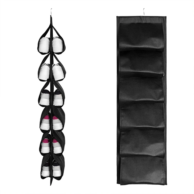 

New Folding Hanging Shoe Storage Bag Outdoor Travel Home Shoes Bag Foldable Portable Large-capacity C6C080X55