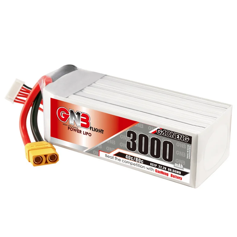 Gaoneng GNB 6S 22.2V 3000mAh 40С Lipo XT90