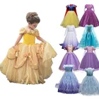 Платье принцессы для маленьких девочек, вечернее искусственное детское платье для косплея, платье на Хэллоуин для маленьких девочек