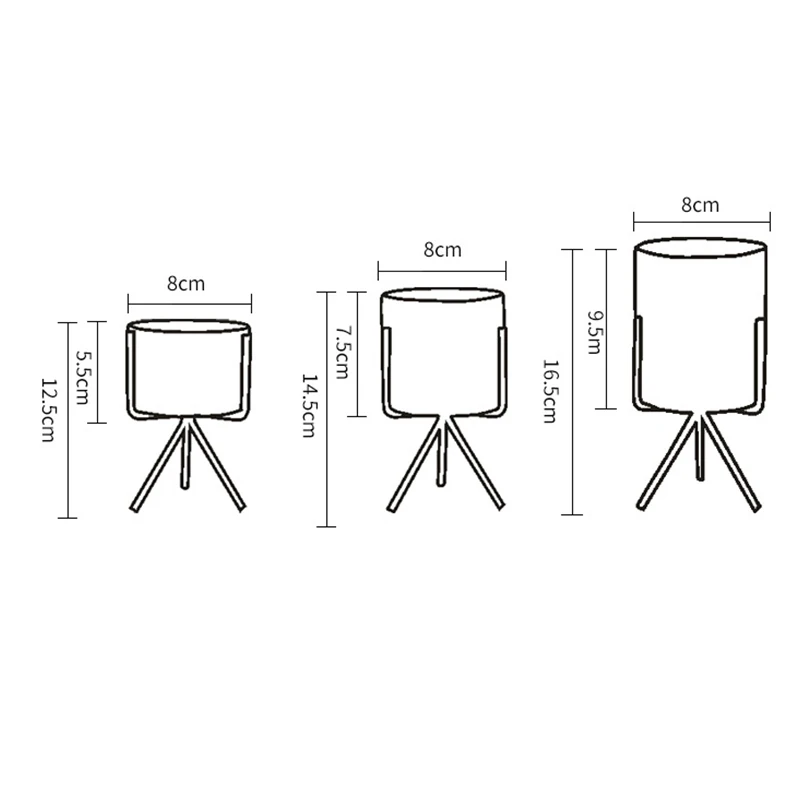Скандинавский Настольный плантатор керамическая мраморная ваза железная