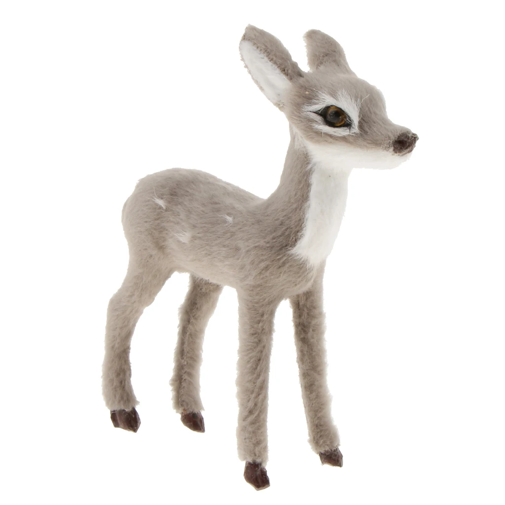 

Christmas Plush Simulation Deer Doll Toy Xmas Ornament Home Decor