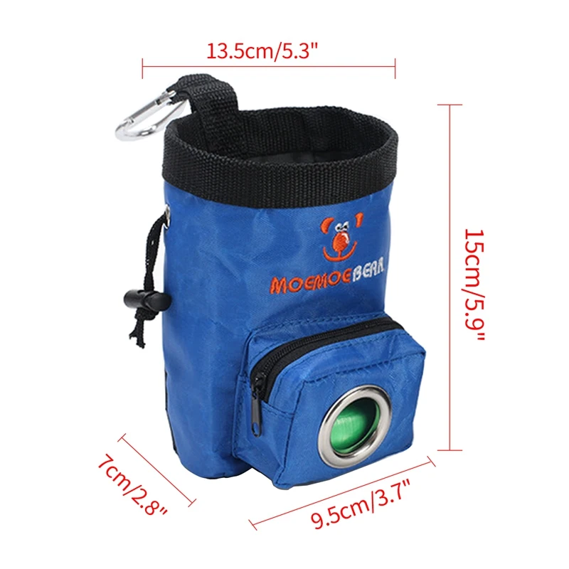 

Outdoor Dog Treat Pouch Training Dog Snack Bag Obedience Portable Training Treat Bag Capacity Durable Puppy Bait Waist Bucket