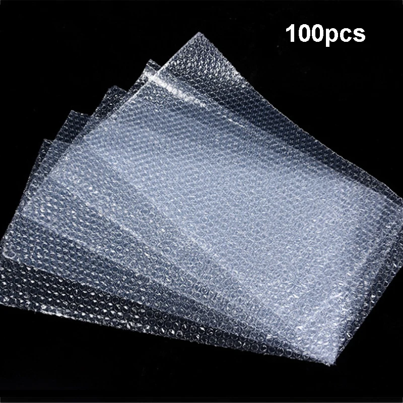 100 шт. прозрачные пузырчатые мешки Защитные Амортизирующие утолщенные