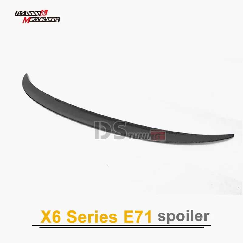 X6 E71 модель задний спойлер углеродное волокно крыло для BMW 2009-2014 багажник загрузки