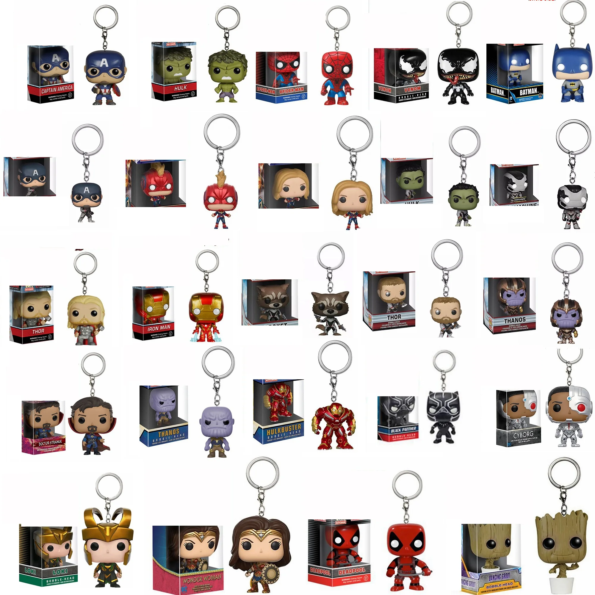 Фигурка-брелок Funko Avengerss Endgame: Человек-паук Халк Тор танос игрушка для детей фанаты