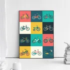 Подарочная Картина на холсте для велосипедистов, минималистичный настенный постер для езды на велосипеде, современные фотографии для гостиной