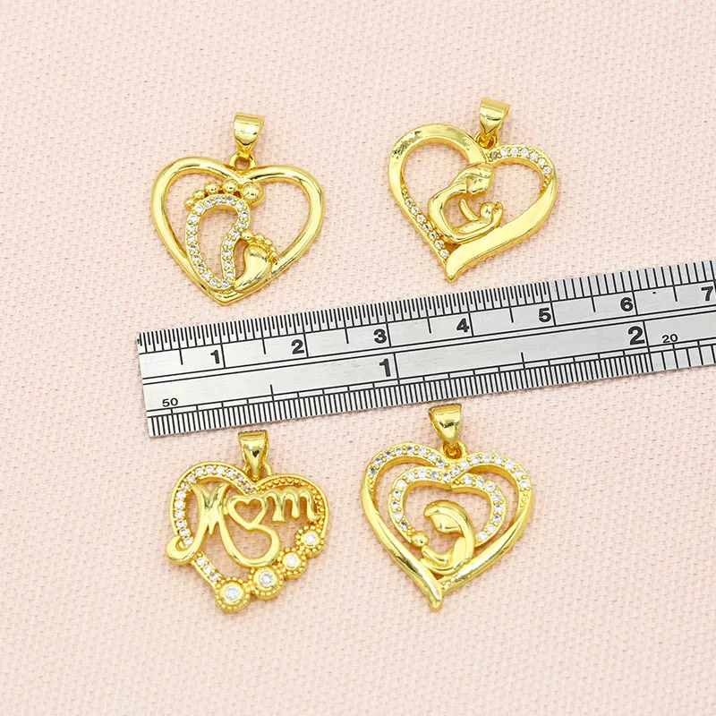 OCESRIO модное золотое ожерелье с белым камнем для мамы Подвески изготовления