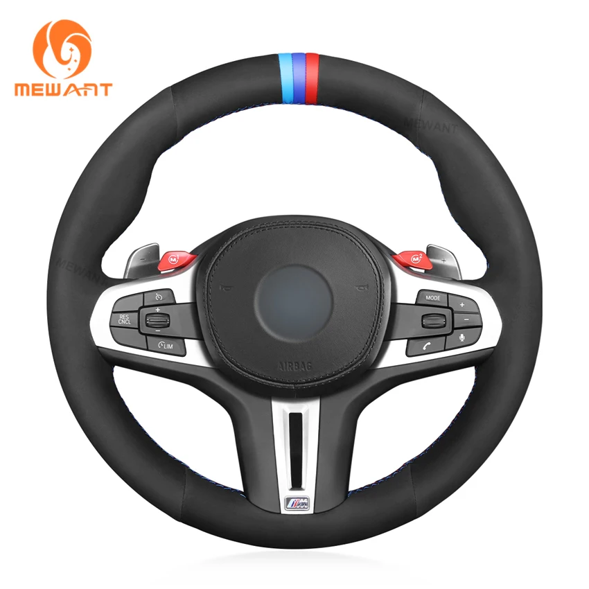 

Black Suede Car Steering Wheel Cover for BMW M Sport G20 G21 F40 F44 G22 G23 G30 G31 G32 G11 G12 G14 G15 G16