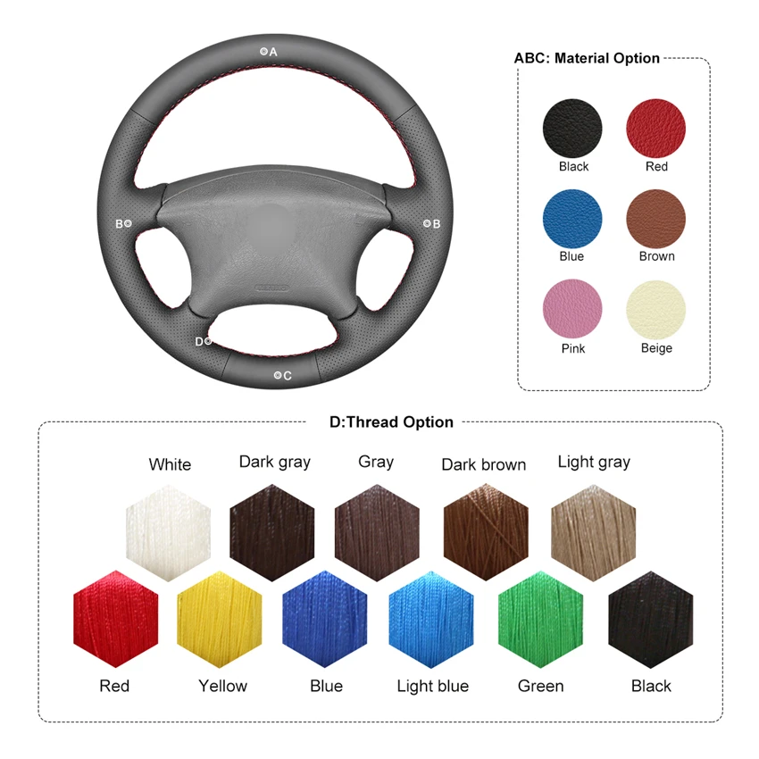 Чехол MEWANT из черной натуральной кожи для Citroen Xsara Picasso 2003-2010 Peugeot Partner 2003-2008 |