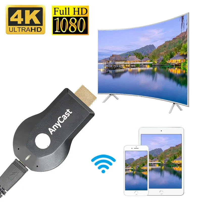 Адаптер для телевизора Anycast 1080P M4 беспроводной адаптер Dlna Airplay HDMI совместимый