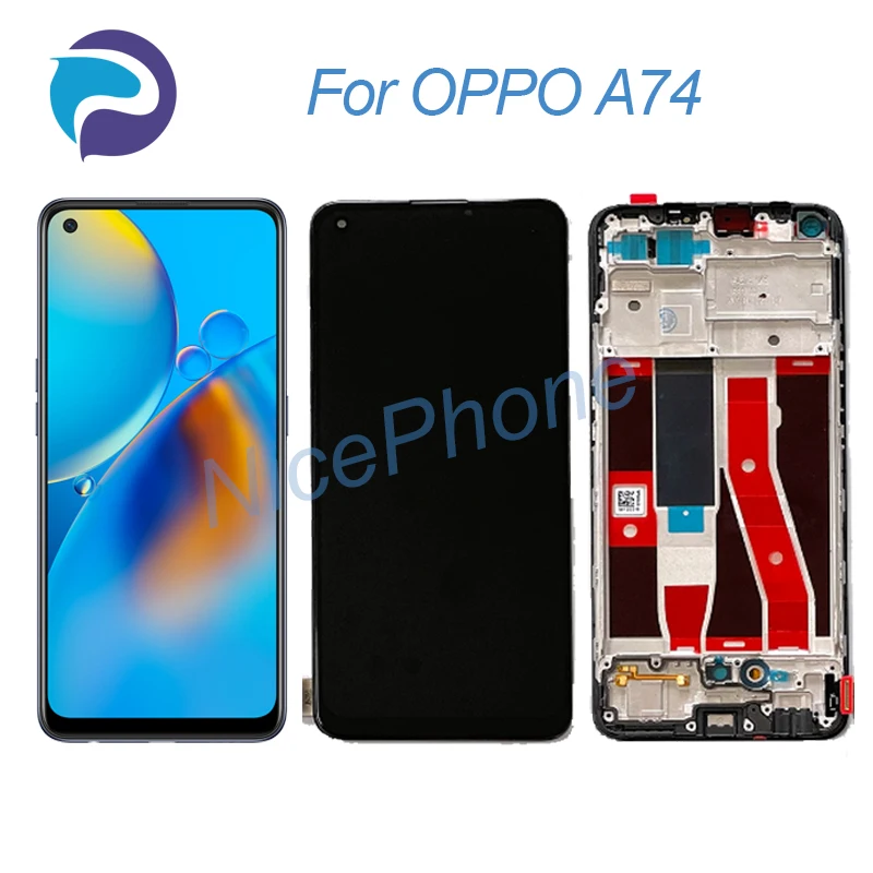 ЖК-экран для OPPO A74 + сенсорный дигитайзер дисплей 2400*1080 CHP2219 A74 ЖК-экран дисплей