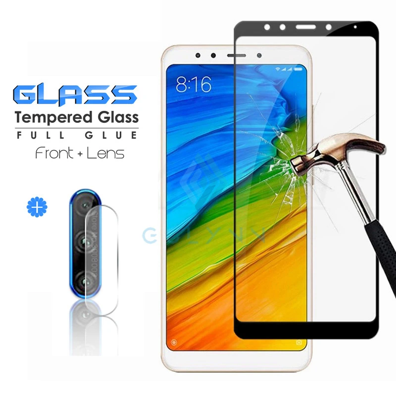 2 в 1 стекло для объектива камеры на Redmi 7 8 A Pro Note 8T закаленное Защита экрана Xiaomi Mi 9 T